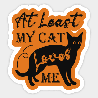 Cat is my Valentine Sticker